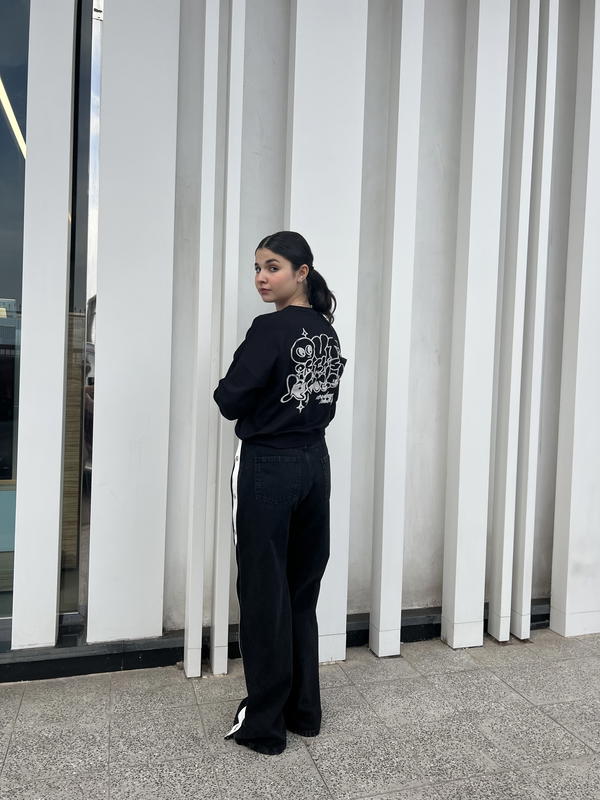 تيشرت كروب اوفر سايز—Oversized crop T-shirt Image 2 Preview