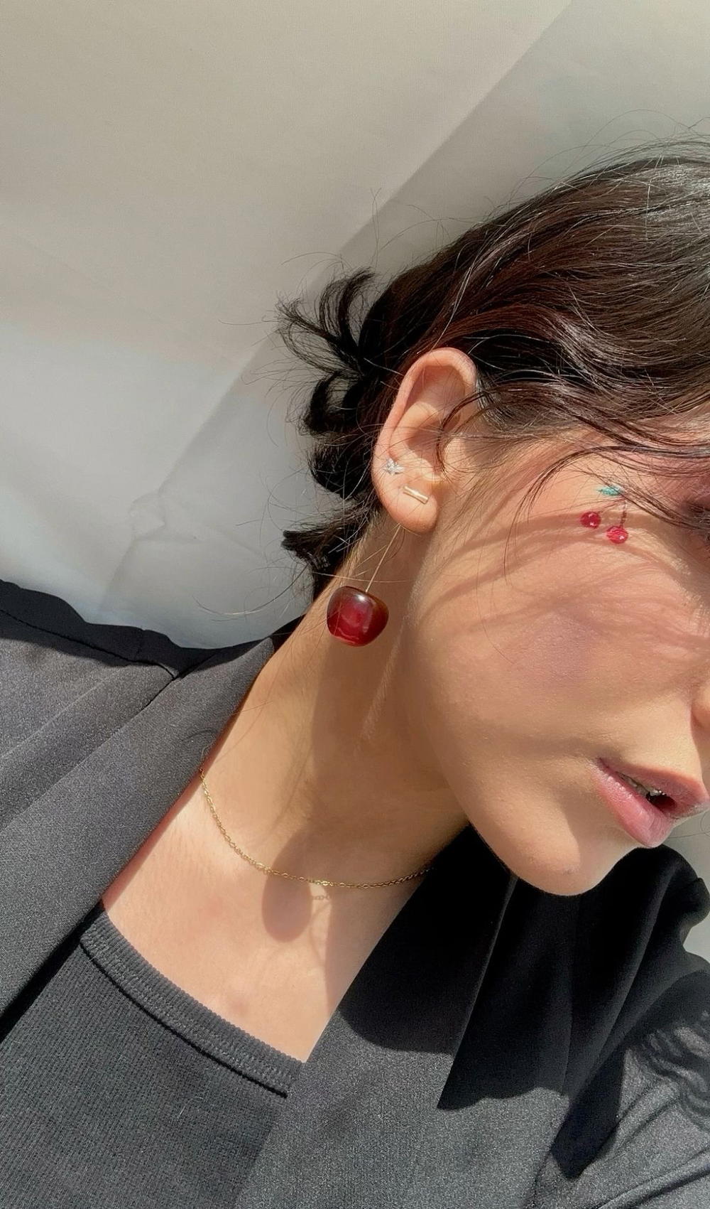 Red cherry drop earrings 🍒 Preview Image