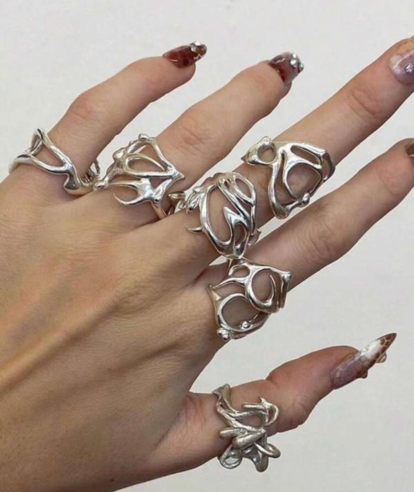 Silver rings Image 2 Preview