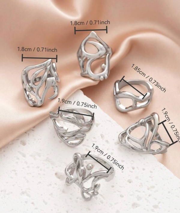 Silver rings Image 3 Preview