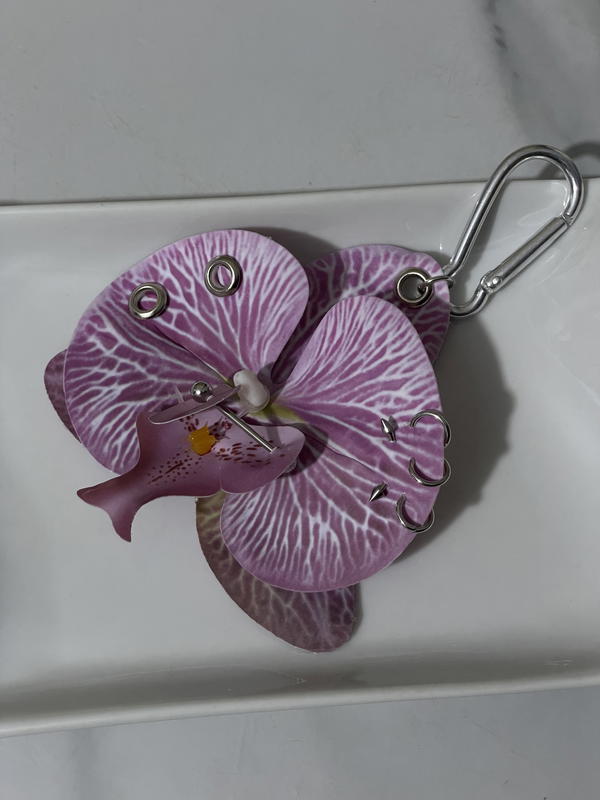 Fairycore  Lily Flower Bag Charm Image 2 Preview