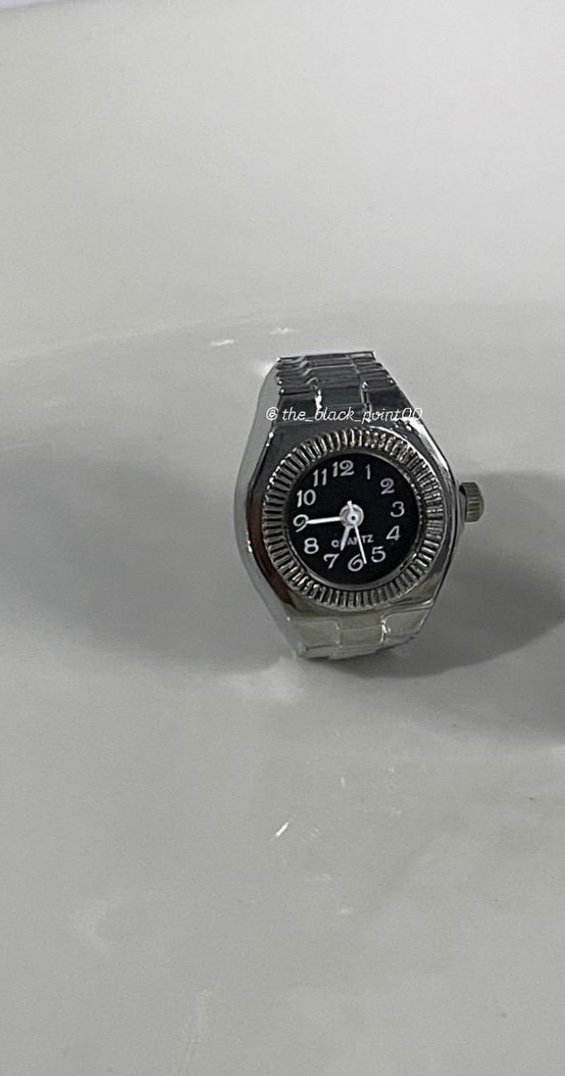  ستنالس ستيل black watch ring Preview Image