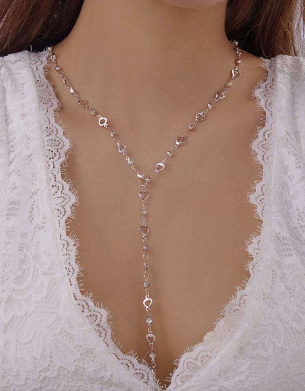 clear crystal necklace  Preview Image