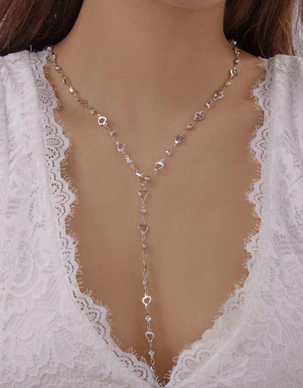 clear crystal necklace  Image 1 Preview