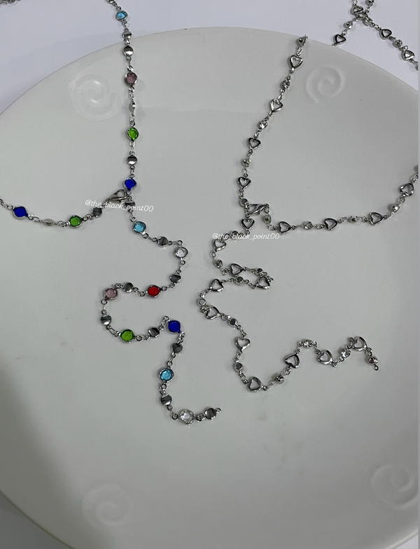 clear crystal necklace  Image 3 Preview