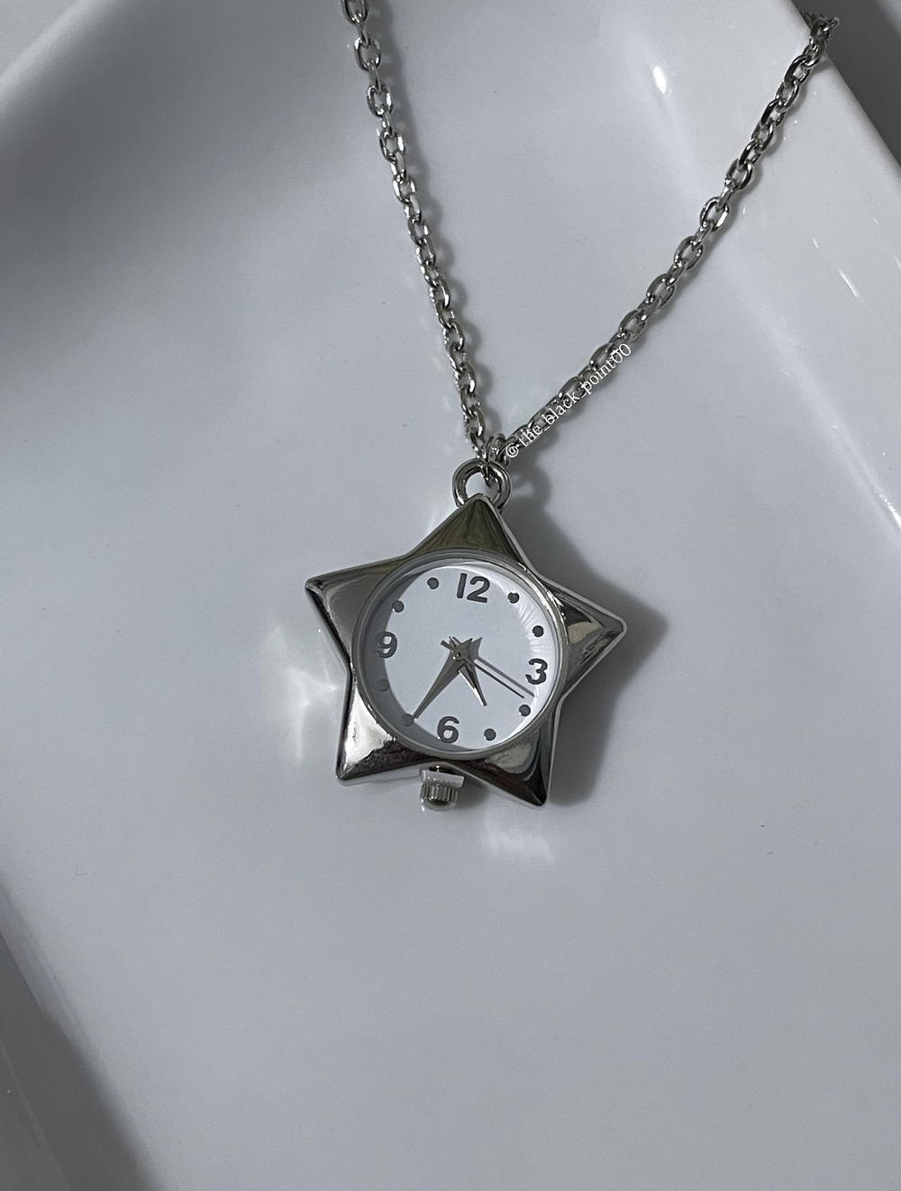 Vintage Star Clock Necklace, Preview Image