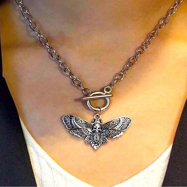 moth necklace  Image 2 Preview