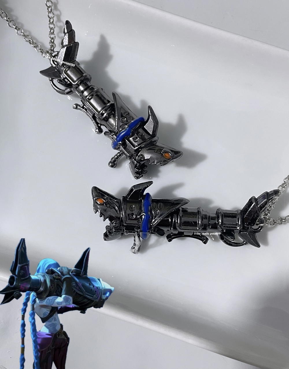 RockLove Arcane Fishbones Necklace💙 Preview Image