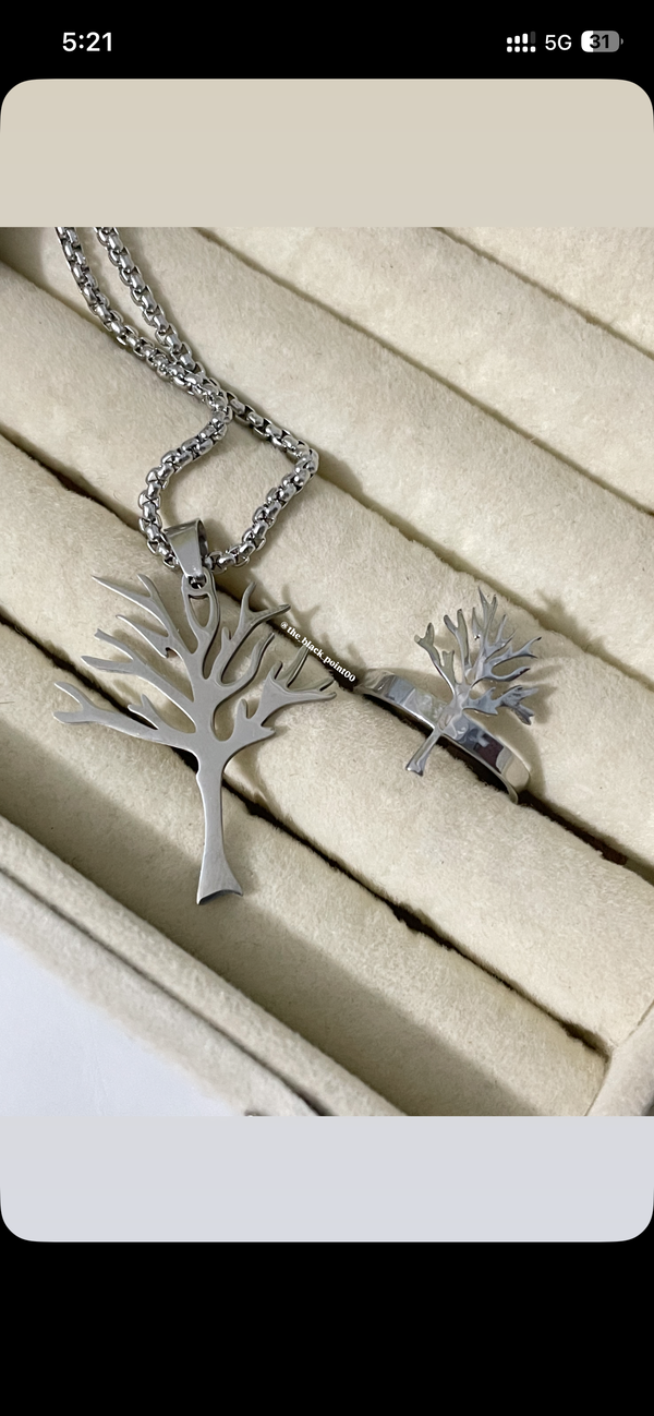 poison tree ring (Stainless Steel & Free Size) Image 4 Preview