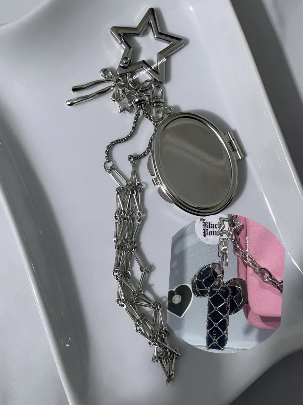 Stainless Steel Lipstick Holder – Bag Charm Preview Image