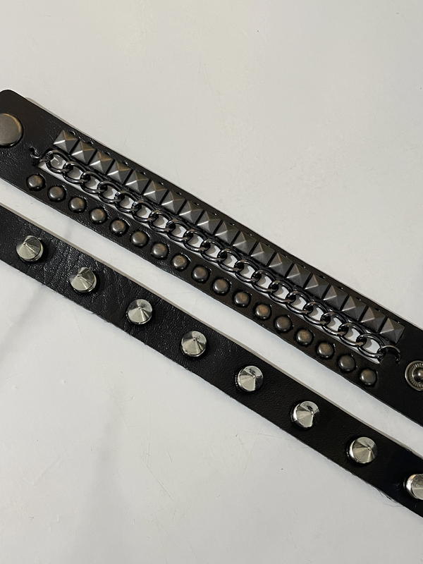 Punk Bracelet Set – 2 Pieces Image 2 Preview
