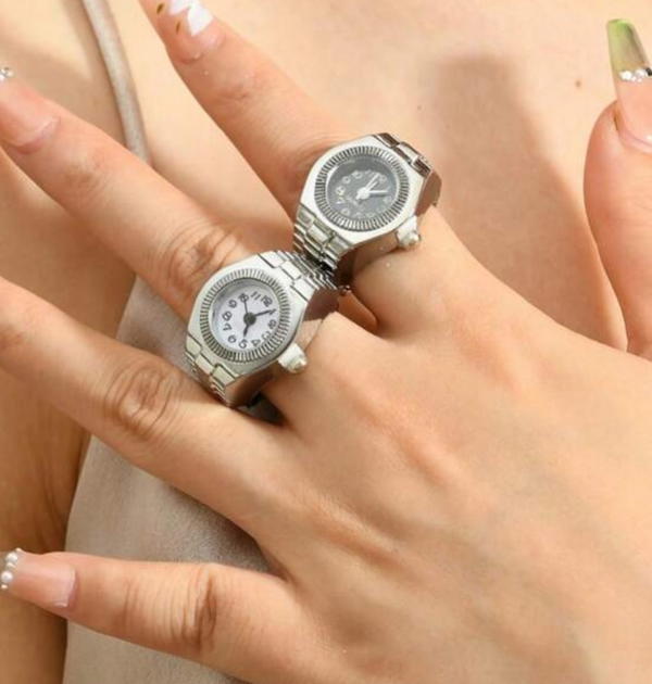  ستنالس ستيل white watch ring Image 2 Preview