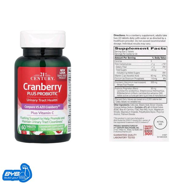 21Century Cranberry Plus Probiotic Plus Vitamin C 60 Caps  Image 1 Preview