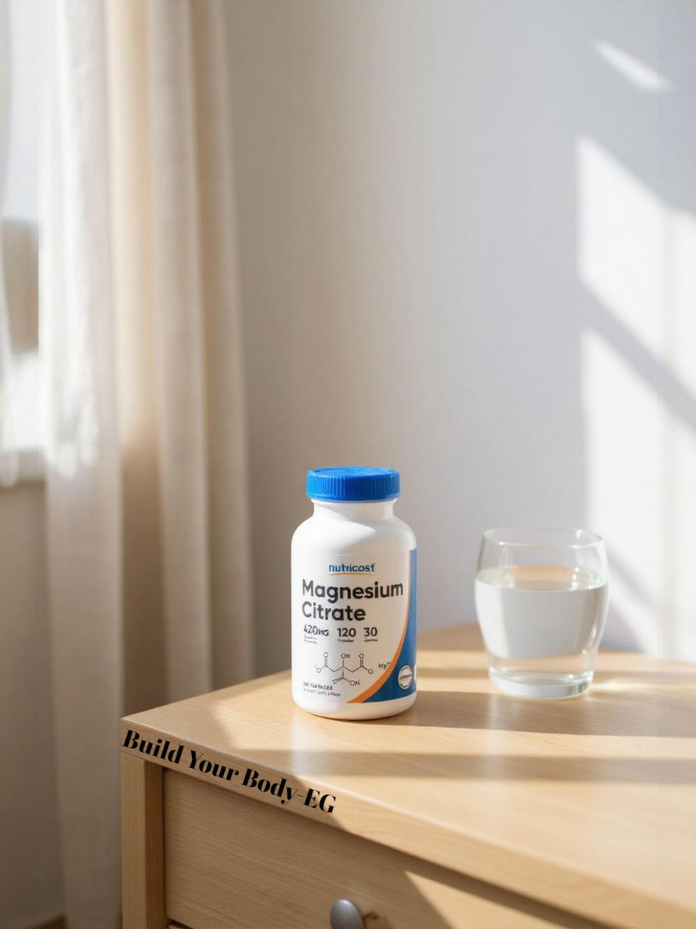 Magnesium Citrate 420mg Nutricost 120 Capsules Preview Image