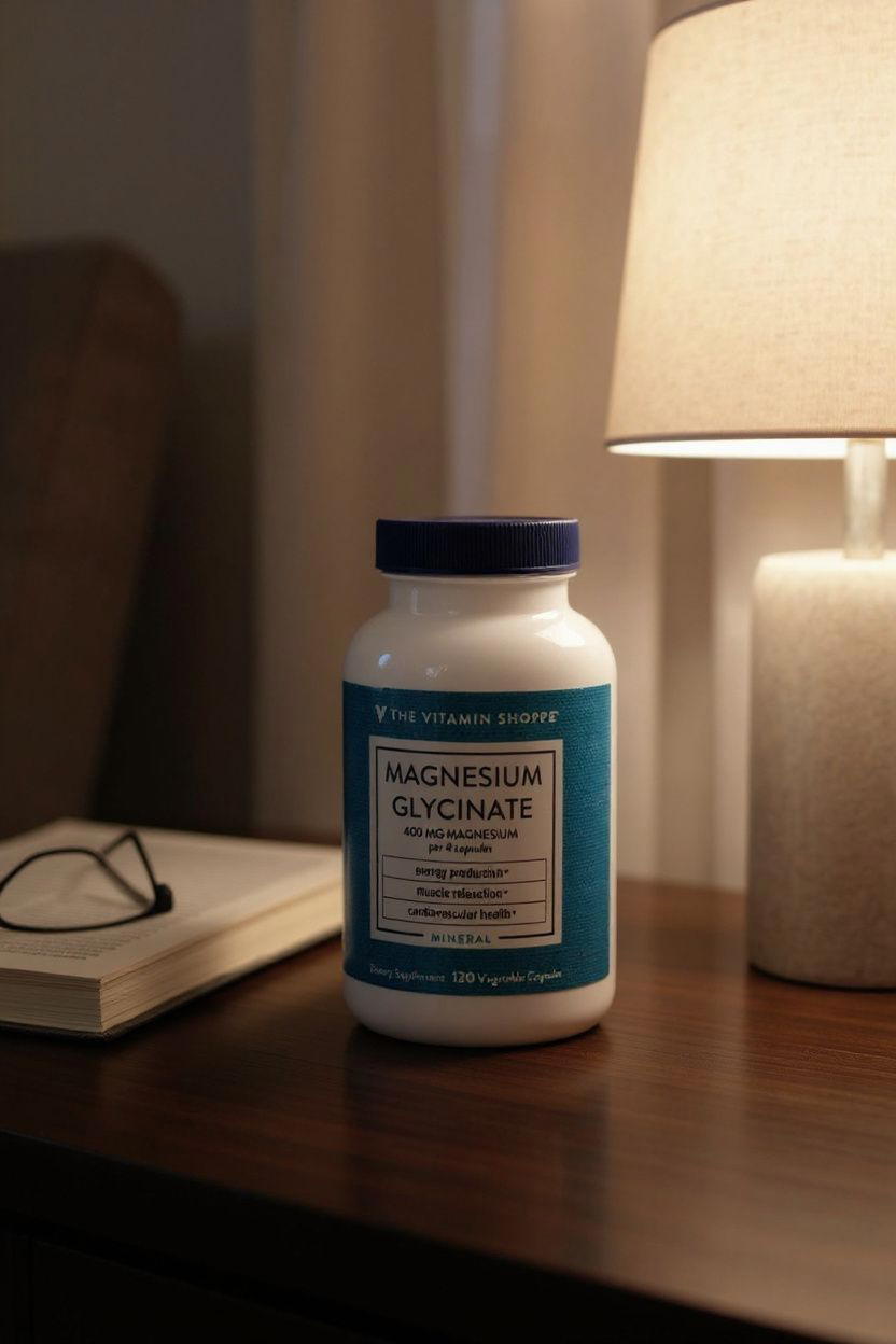Magnesium Glycinate 400mg The vitamin shoppe 120 capsules Preview Image