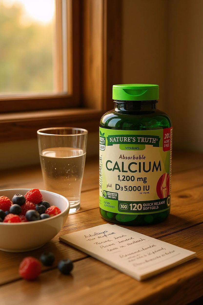 Calcium plus D3 Nature's Truth 120 softgel Preview Image