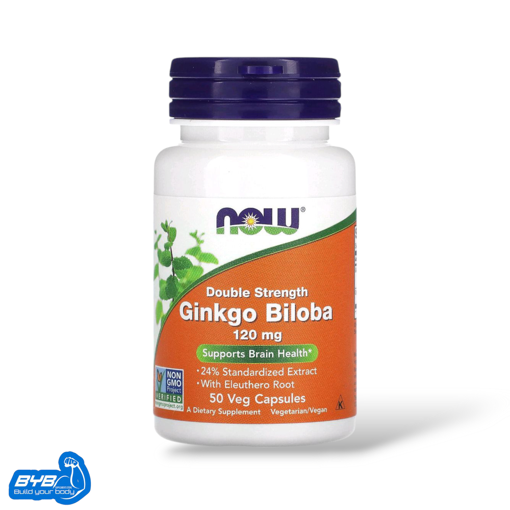 Ginkgo Biloba 120mg Now 50 capsules Preview Image