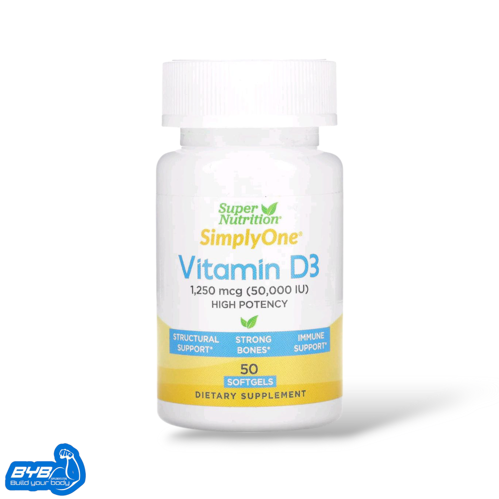 Vitamin D3 50000iu Super Nutrition 50 softgel Preview Image