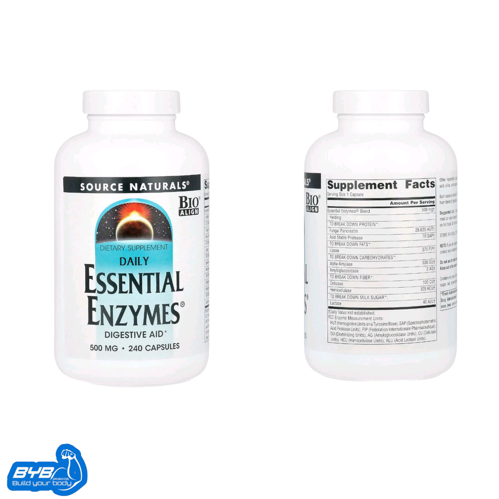 Source Naturals Essential Enzymes Digestive AID 500mg 240 caps Preview Image