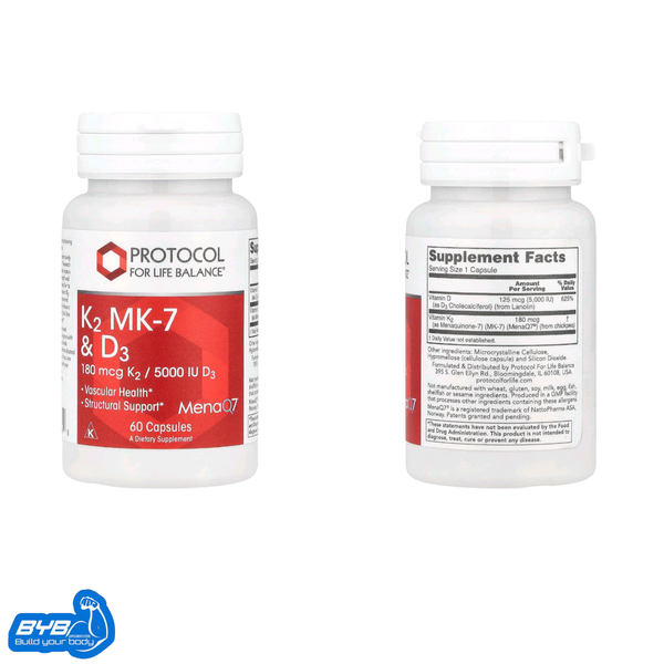 Protocol For Life Balance D3+K2 60 Caps  Image 1 Preview