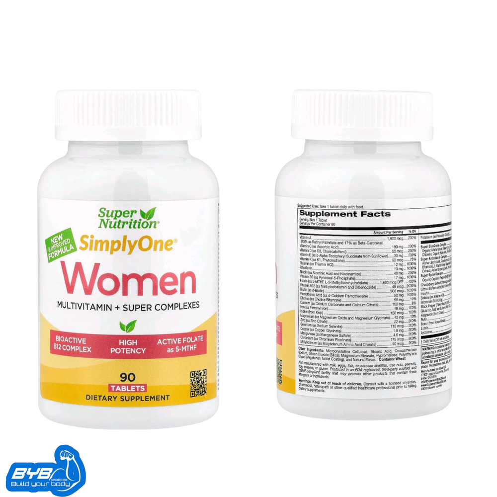 Super Nutrition Simplyone Women Multivitamin + Super Complex 90 Tablets Preview Image