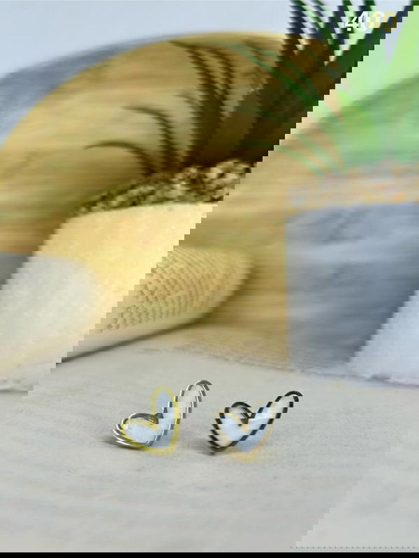 حلق قلب ابيض  Image 1 Preview