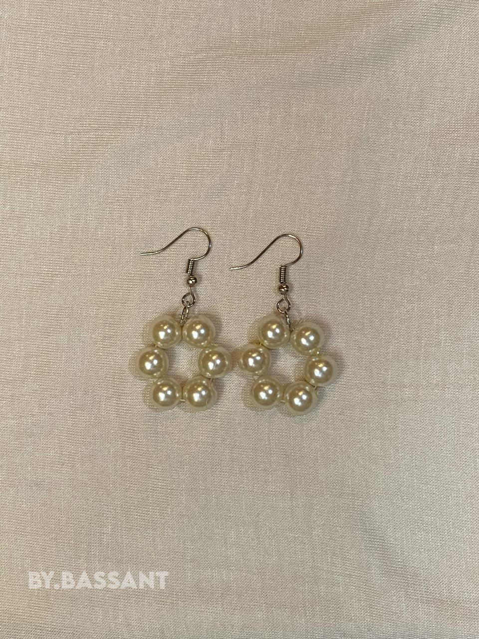 Pearl circle earrings 🤍 Preview Image
