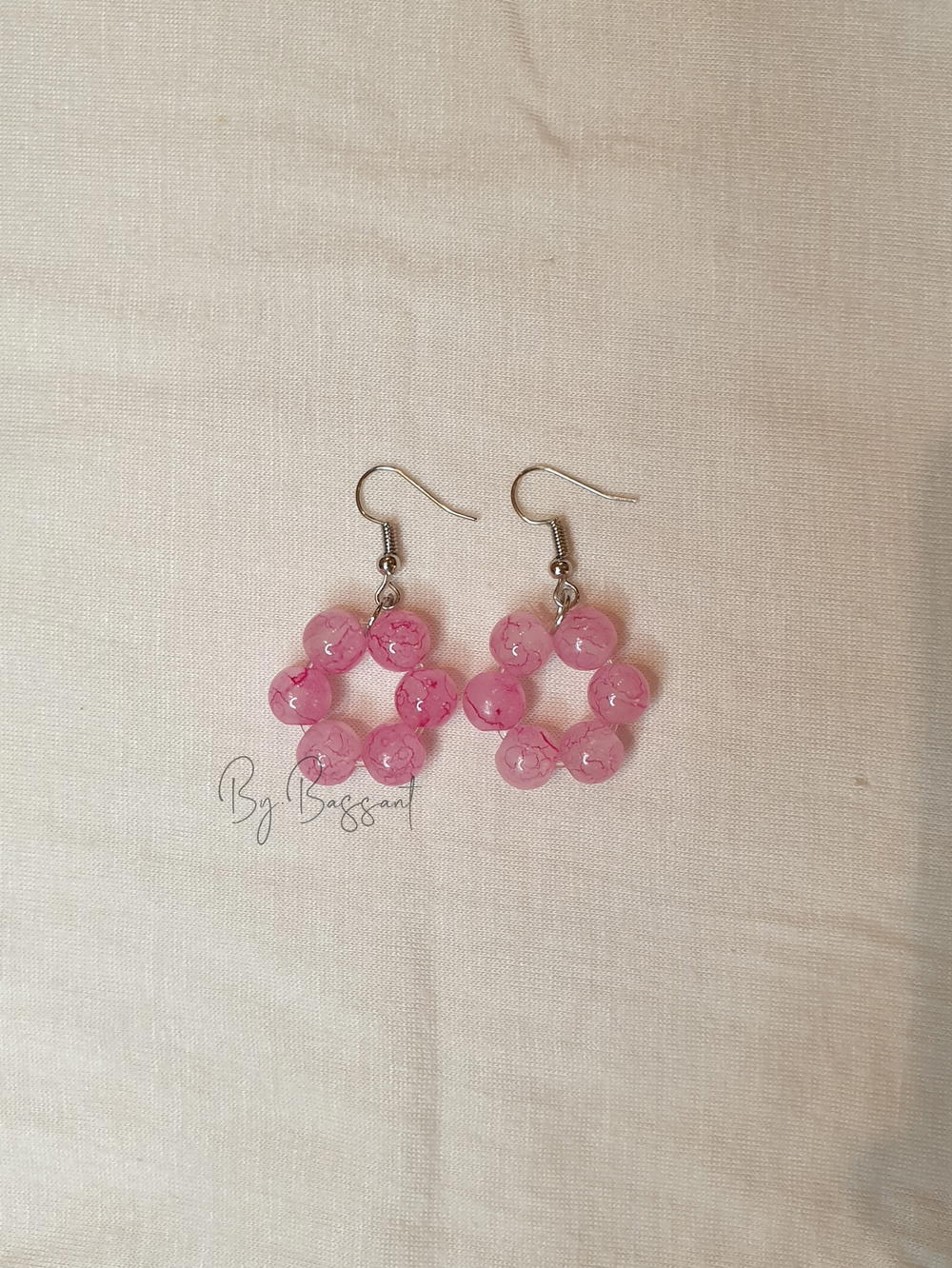 Pink circle earrings 💞 Preview Image