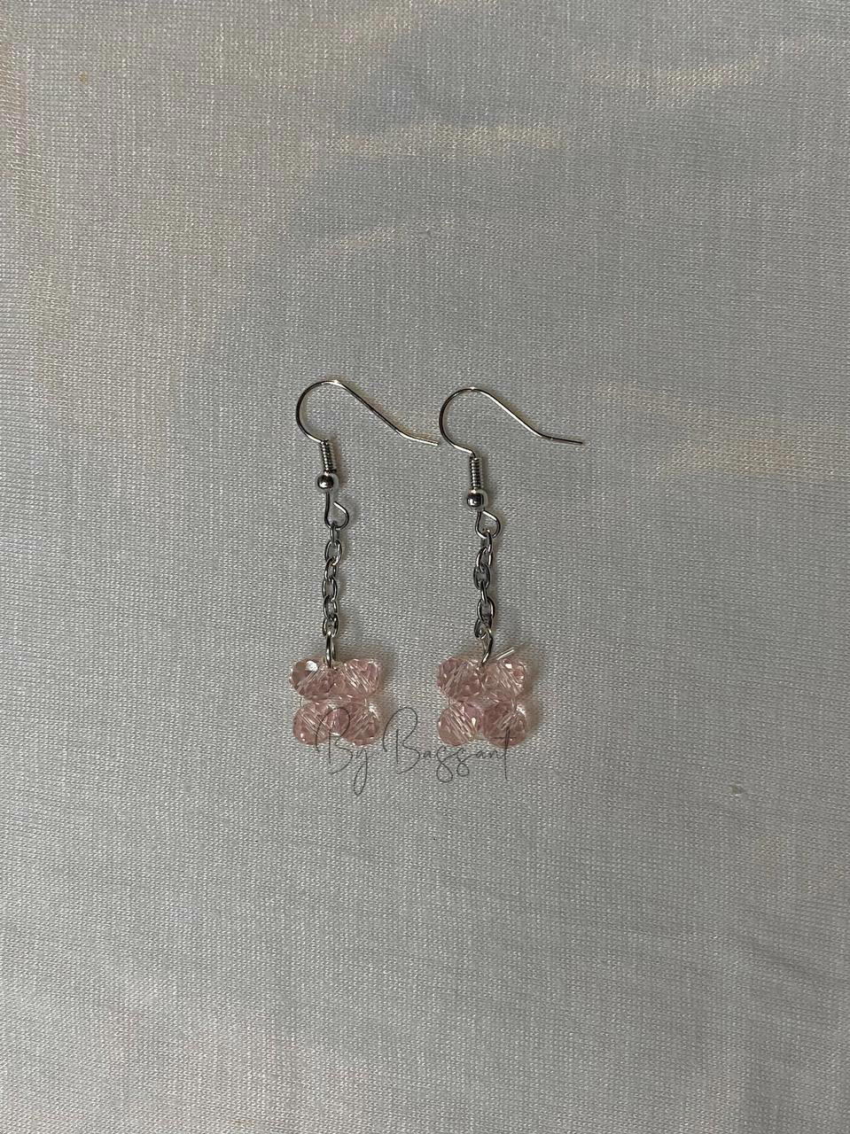 Pink square earrings 💞 Preview Image