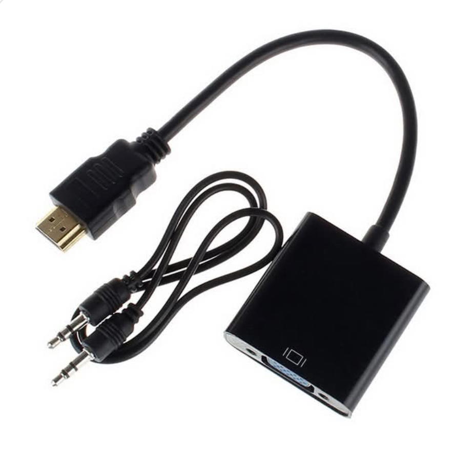 HDMI to VGA Converter Adapter with 3.5mm Audio Cable Preview Image