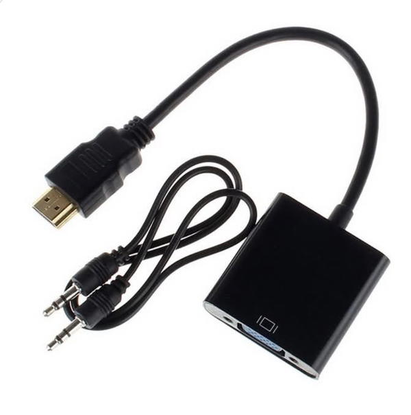 HDMI to VGA Converter Adapter with 3.5mm Audio Cable Image 1 Preview