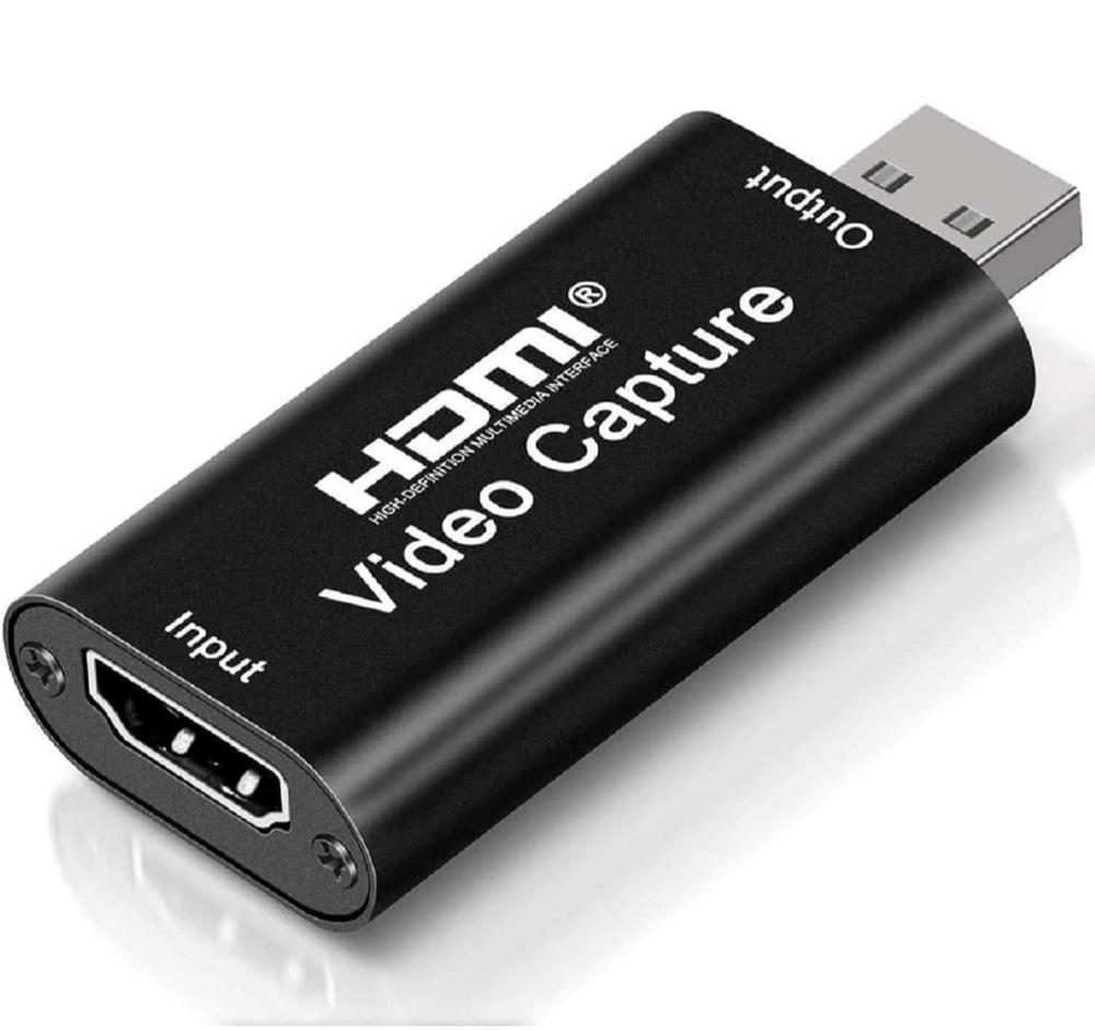 بطاقة تسجيل فيديو HDMI بدقة 4K، بطاقة كاميرا لينك، محول التقاط الصوت HDMI الى USB 2.0، جهاز تسجيل تسجيل للبث والبث المباشر ومؤتمرات الفيديو والتعليم والالعاب (اسود) Preview Image