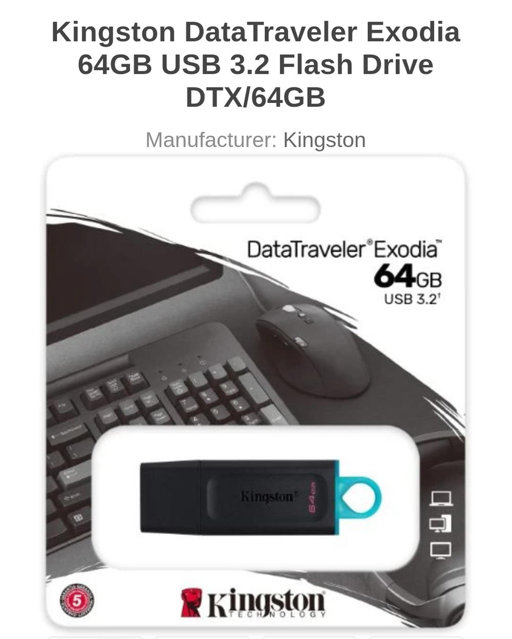 flash 64gb kingston usb3 Preview Image