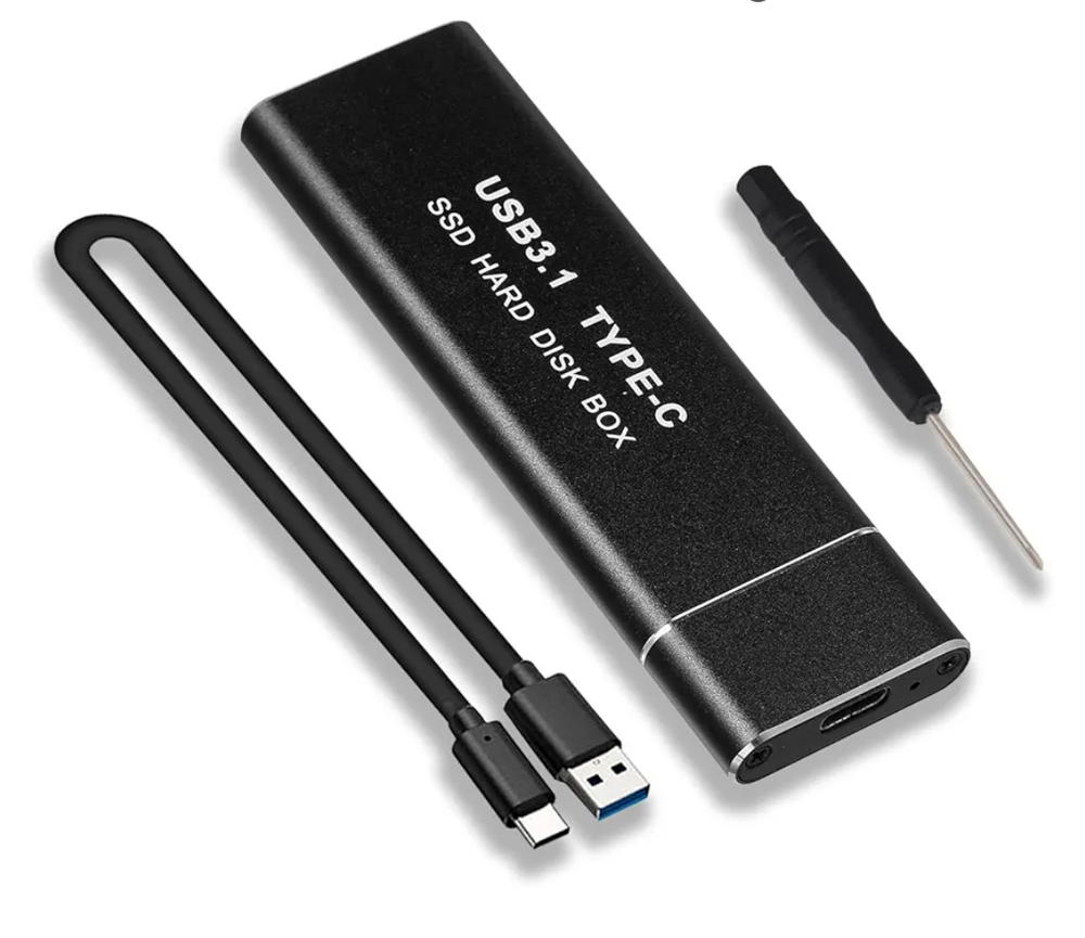 حافظة تخزين M.2 NVME من الألومنيوم بمنفذUSB 3.1 الجيل الثاني إلى منفذ الملحقات الإضافية السريع، وسيط خارجي ذو حالة ثابتة نوع C، قرص صلب ثاندربولت، يدعم UASP، متوافق مع مقاسات 2230 و2242 و2260 Preview Image