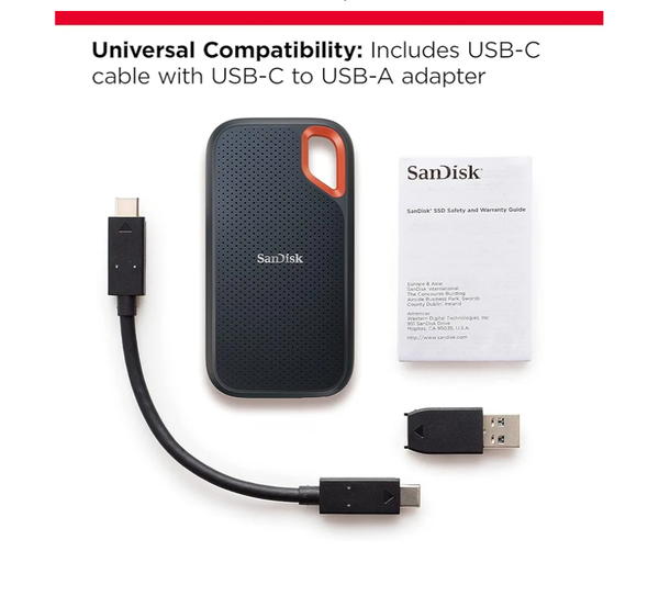 هارد SSD محمول بسعة 2 تيرابايت/1050 ميجابايت في الثانية من سانديسك اكستريم Image 3 Preview