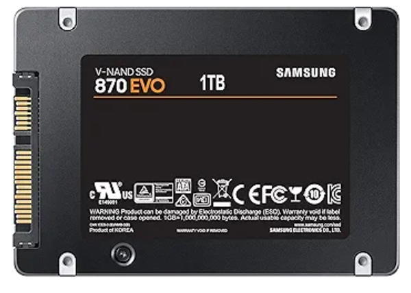هارد داخلي SSD سامسونج 870 ايفو 1 تيرابايت ساتا 3 2.5 بوصة - MZ-77E1T0BW، Image 2 Preview