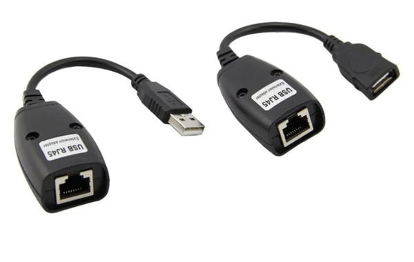 كابل محول تمديد للشبكة المحلية LAN مزود بـUSB كات 5/ كات 5 اي/ 6 ار جيه 45، 45 متر Image 2 Preview