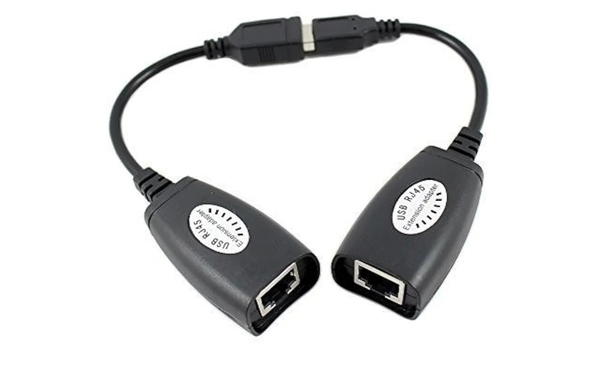 كابل محول تمديد للشبكة المحلية LAN مزود بـUSB كات 5/ كات 5 اي/ 6 ار جيه 45، 45 متر Image 3 Preview