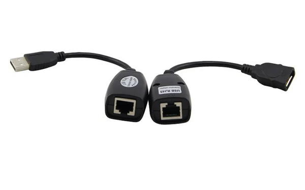 كابل محول تمديد للشبكة المحلية LAN مزود بـUSB كات 5/ كات 5 اي/ 6 ار جيه 45، 45 متر Image 4 Preview