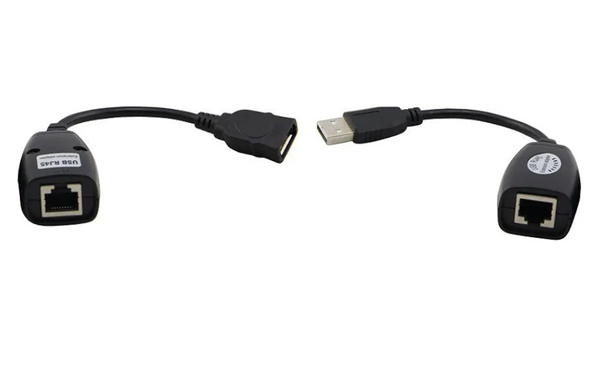 كابل محول تمديد للشبكة المحلية LAN مزود بـUSB كات 5/ كات 5 اي/ 6 ار جيه 45، 45 متر Image 5 Preview