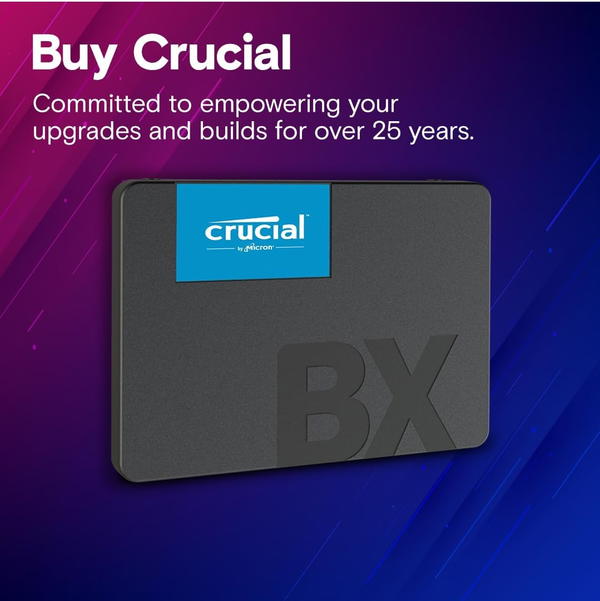 كروشال قرص صلب 240 جيجابايت داخلي لاب توب وبي سي - CT240BX500SSD1 Image 5 Preview