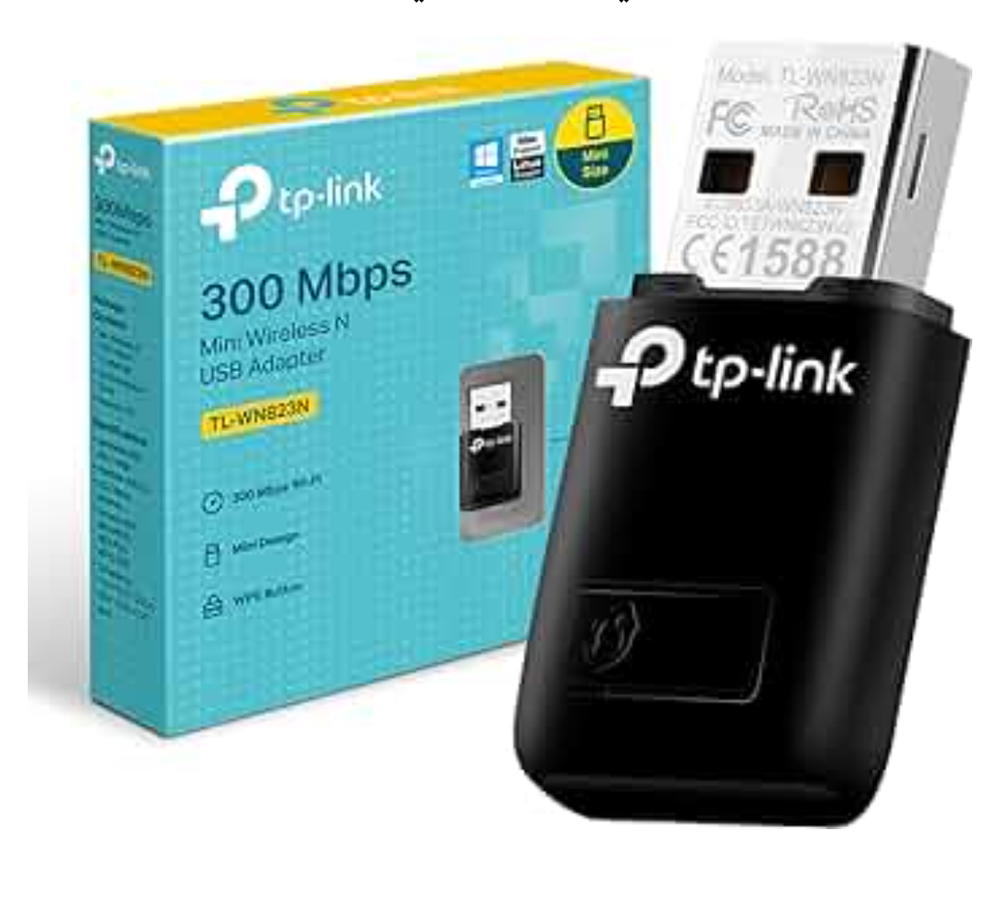 محول USB صغير لاسلكي بسرعة 300 ميجابت في الثانية من تي بي-لينك - موديل TL-WN823N Preview Image