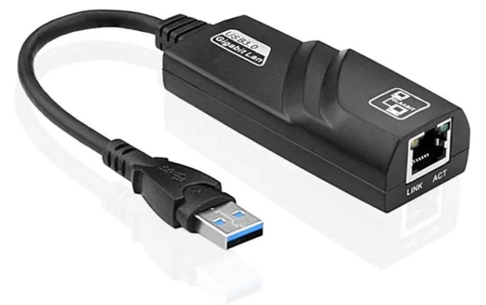 محول ايثرنت USB 3.0 الى 10 &&& 100 1000، شبكة محلية LAN، ار جيه 45 سلكي متوافق مع نينتندو سويتش ووي يو وماك بوك وكروم وويندوز10 و8.1 وMac OS وسيرفس برو، لون اسود Preview Image