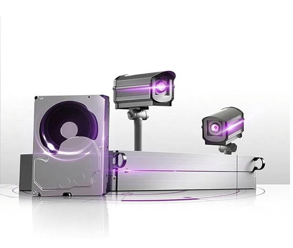 هارد ديسك قرص صلب بيربل لكاميرات المراقبة بسعة 2 تيرا من ويسترن ديجيتال - WD20PURZ، ata purple Image 4 Preview
