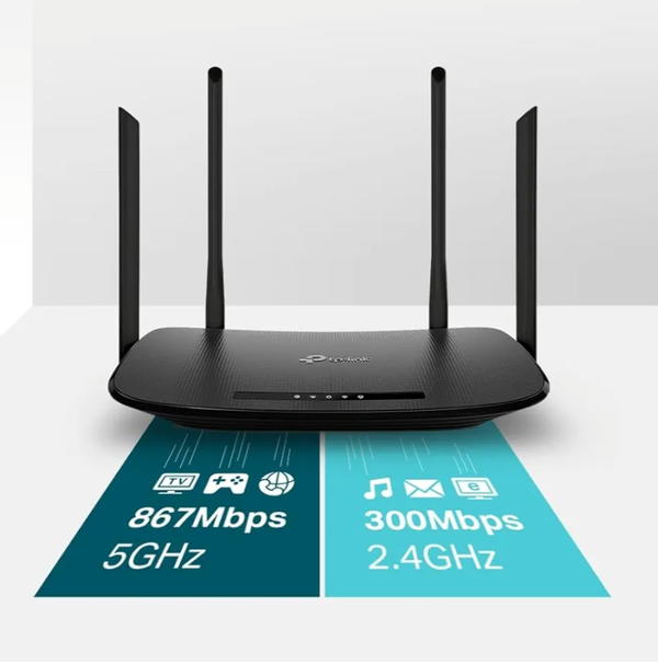 راوتر مودم لاسلكي VDSL وADSL AC1200 ارتشر VR300 من تي بي لينك - اسود Image 4 Preview