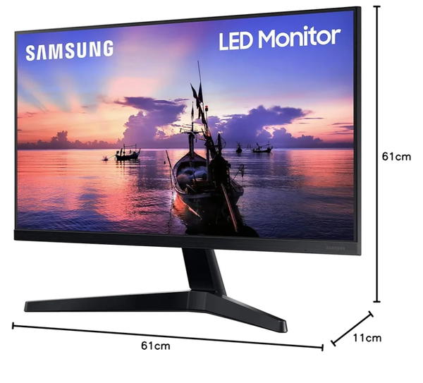 شاشة T350 سلسلة LF24T350FHNXZA 24 من سامسونج ، IPS LED FHD تأتي مع تقنية فري سينك وسرعة استجابة 4 مللي ثانية HDMI لون أزرق داكن ورمادي  (new)1920x1080 Image 10 Preview