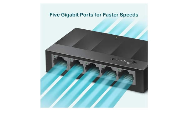 سويتش موزع شبكة من تي بي لينك LS1switch tp-link 005G، 5 منافذ - اسود Image 4 Preview