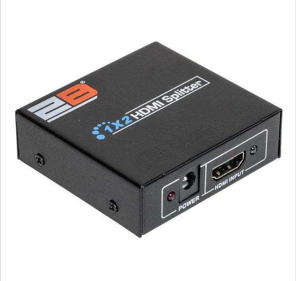 توبي 2b CV878 موزع HDMI من مدخل الي مدخلين automatic detection مع محول الطاقة ومؤشر LED لمنفذ التشغيل Image 4 Preview