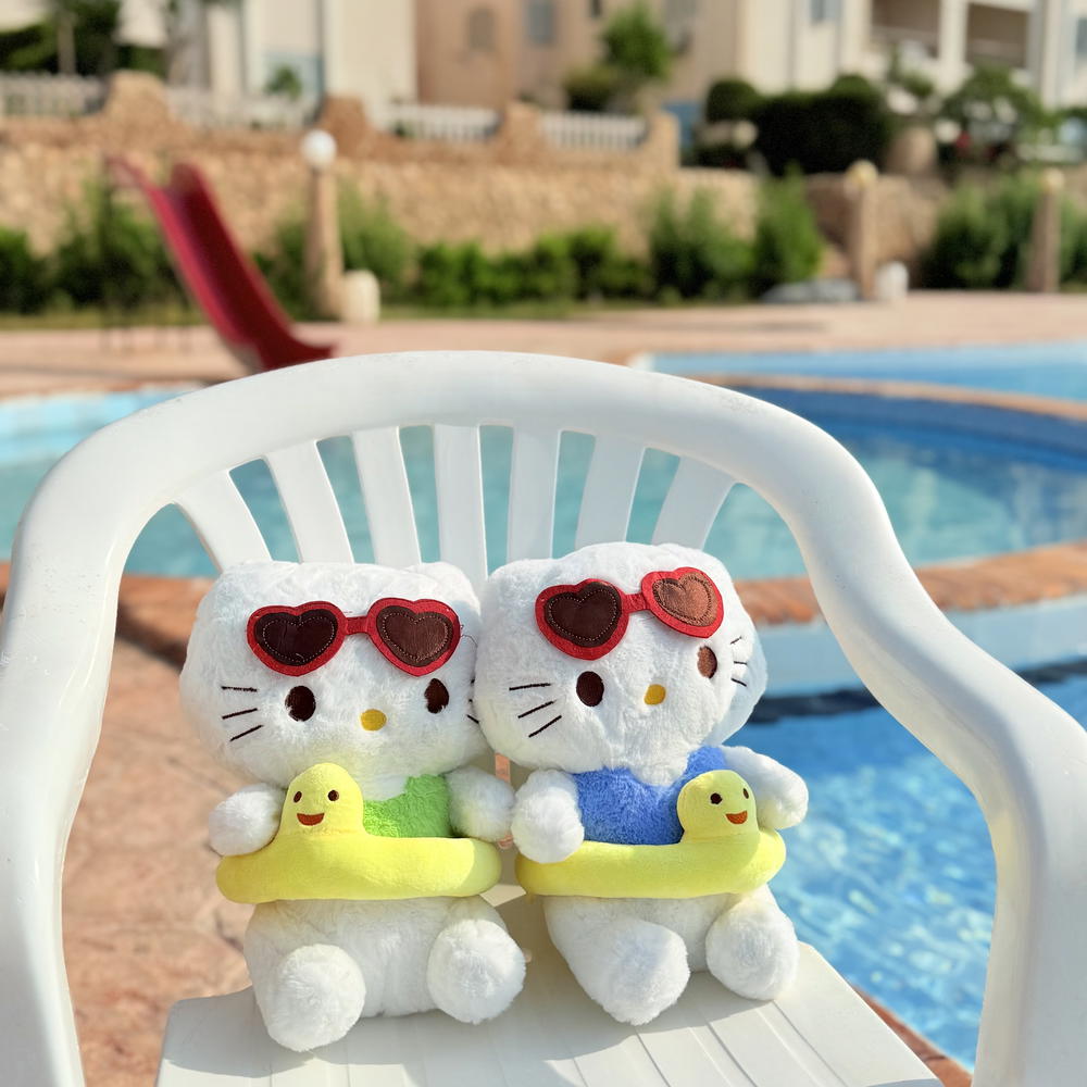 Hello kitty with floatie Preview Image