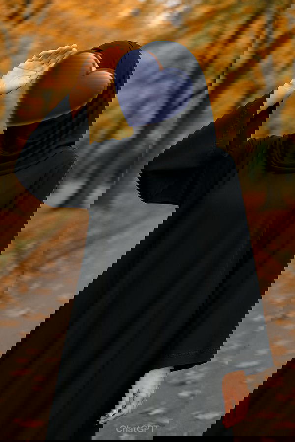 عباية سودة أنيقة Image 4 Preview